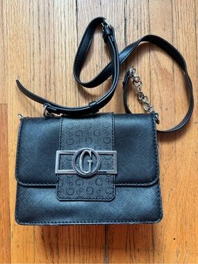 G by GUESS Saffiano Flap Crossbody Bag